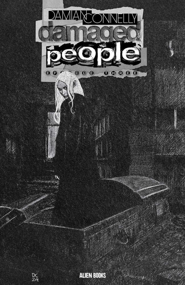 Damaged People #3 (Of 4) Cover B Connelly Black & White