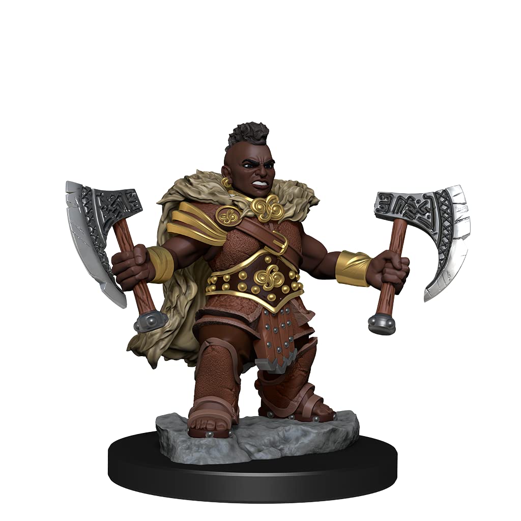 D&D Frameworks: Dwarf Barbarian Female - Unpainted and Unassembled