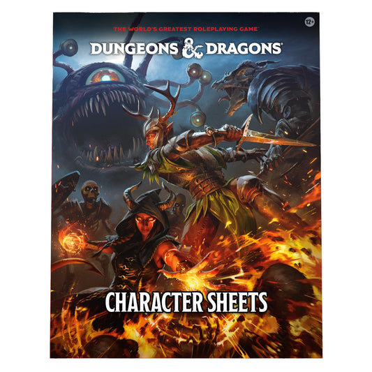 Dungeons & Dragons 2024 Character Sheets Player Accessories