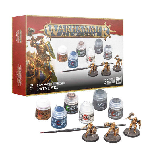 Games Workshop Warhammer Age of Sigmar: Stormcast Eternals + Paint Set