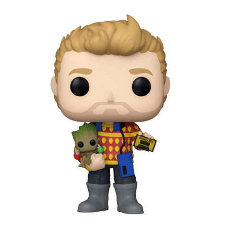 Funko Pop!: Marvel Guardians of Galaxy #1125 - Star-Lord with Groot & protector