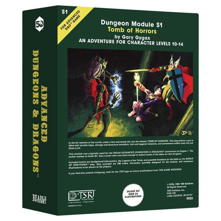 BAG50TOMB Classic Module Collection Tomb of Horrors Dice Game